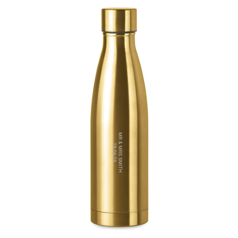 Gold Stainless Steel Water Bottle – 500ml